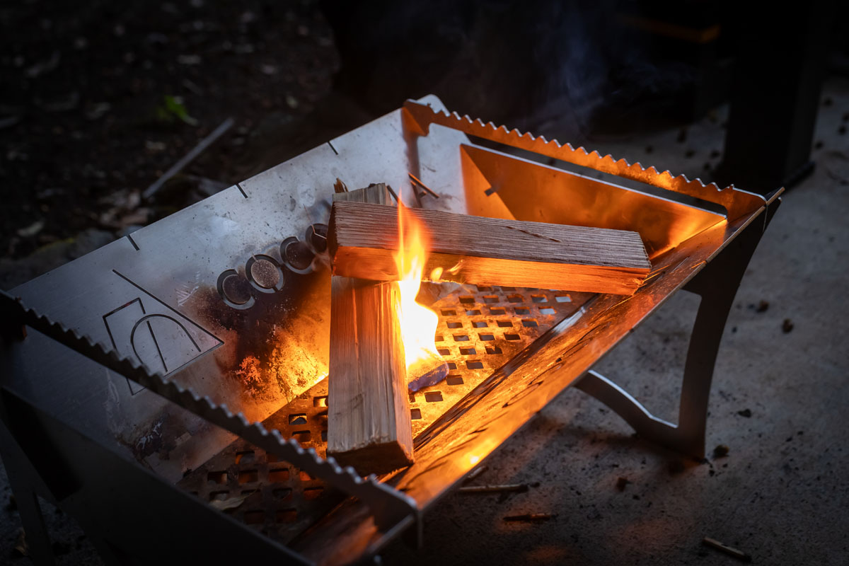 オリジナル焚き火台