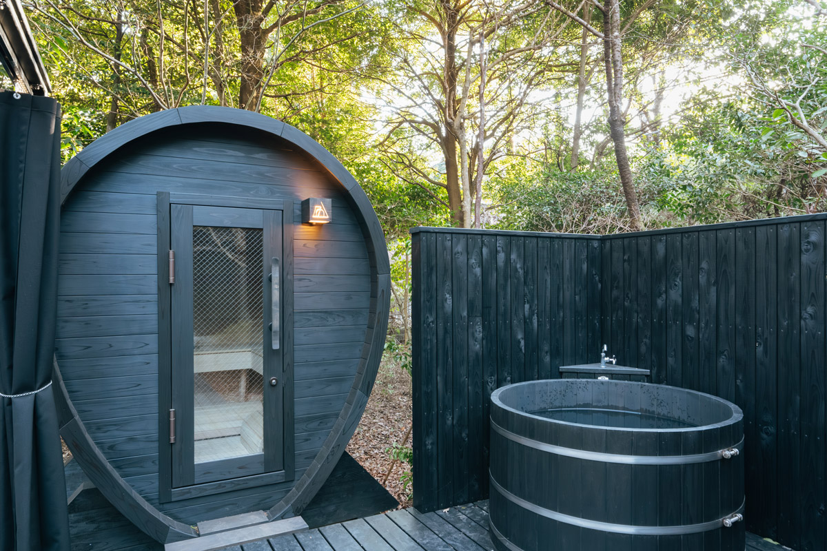 卵形サウナ（外観）
